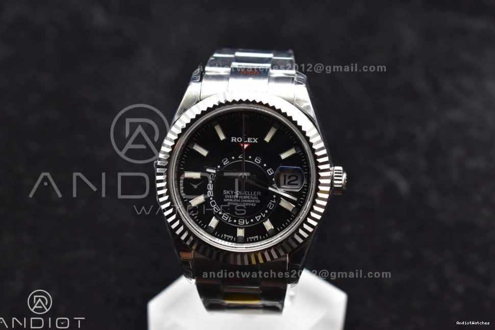 Skydweller SS 1105 Edition on A23J Oyster SS Best Dial Premium Noob Black Bracelet 0505